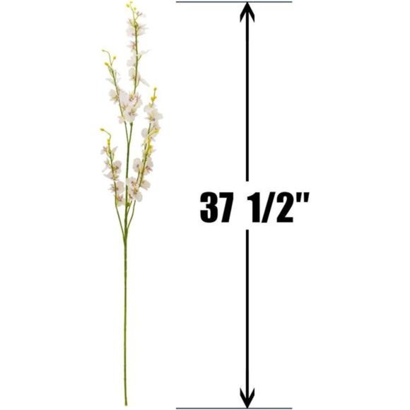 Artificial Orchid Silk Fake Flowers Faux Dancing Lady Orchids Stems Flower 10Pcs - Picture 3 of 7